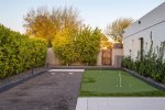 Putting green and Bocce ball court